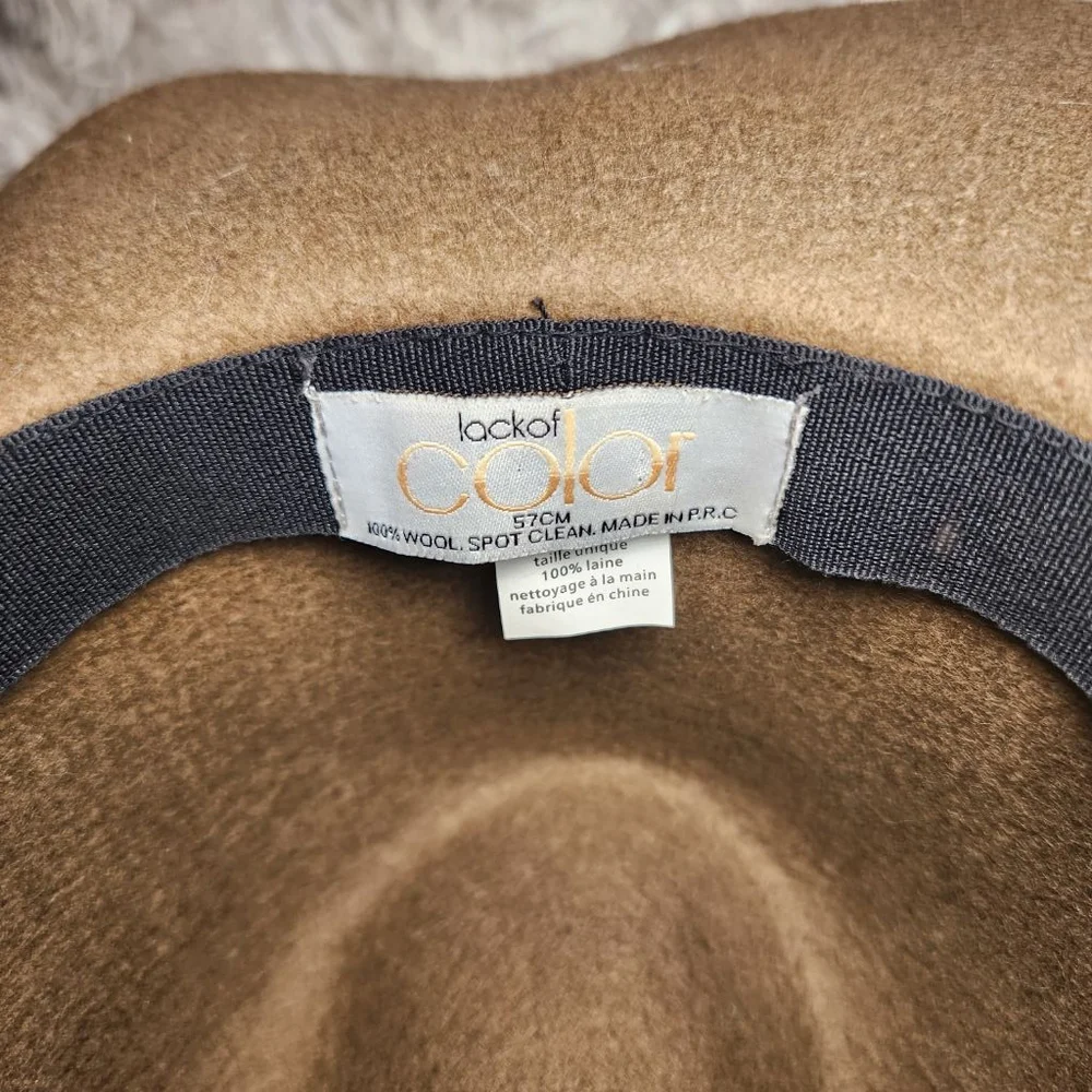 Lack of Color Wool Felt Rancher Fedora Hat - Picture 6 of 6